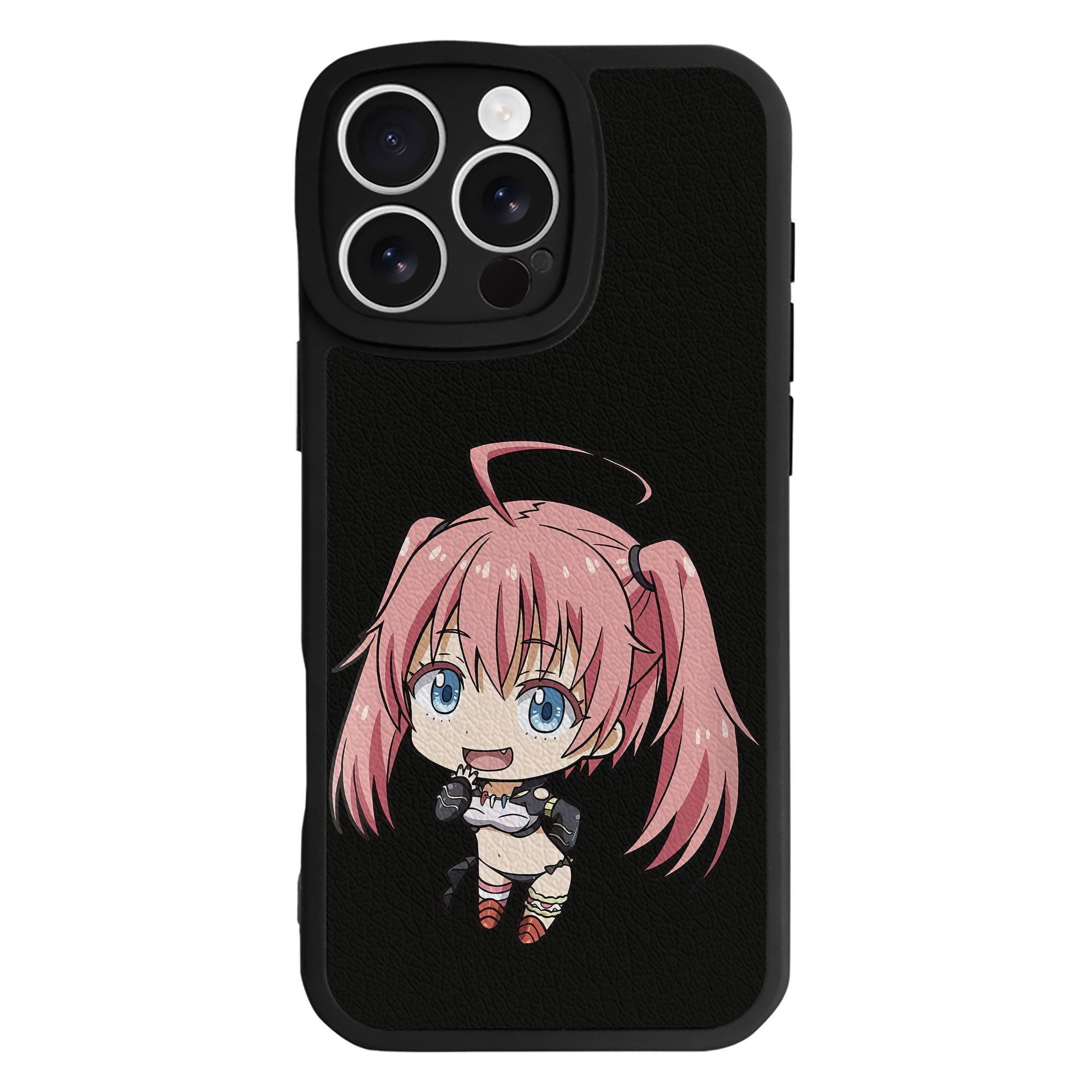 （画像用） 転スラ Regarding Reincarnated to Slime 【iPhone 16シリーズ対応】シリコンスマホケース（レザー調） 材質：シリコン